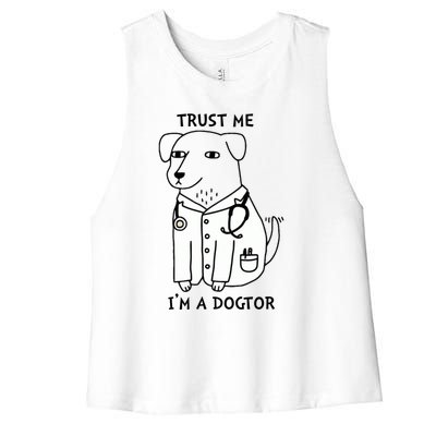 Dogtor Dog Doctor Women's Racerback Cropped Tank