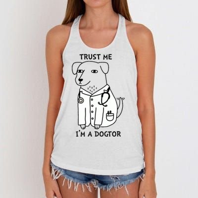 Dogtor Dog Doctor Women's Knotted Racerback Tank