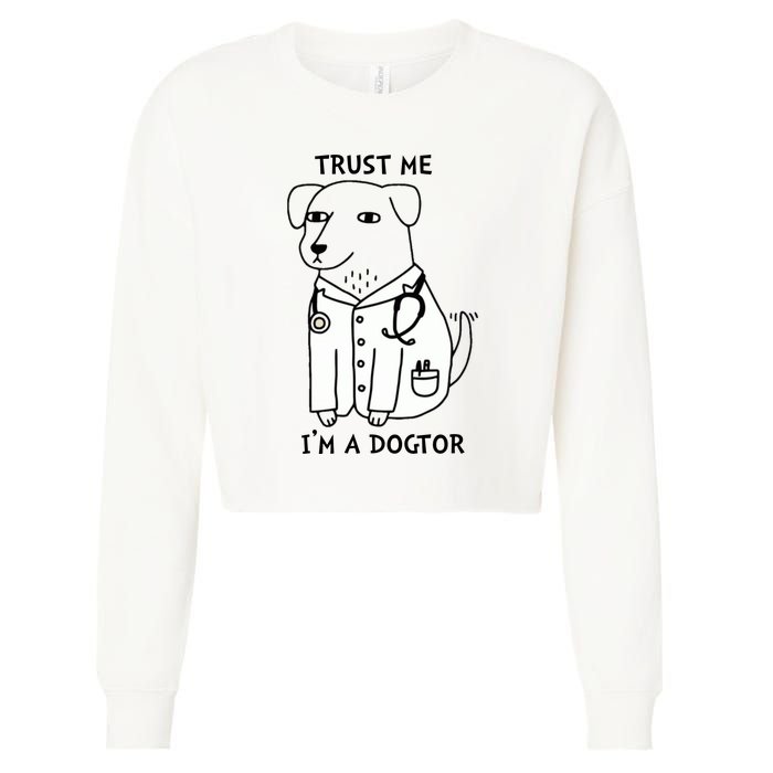 Dogtor Dog Doctor Cropped Pullover Crew