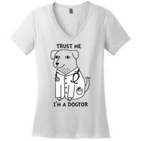 Dogtor Dog Doctor Women's V-Neck T-Shirt