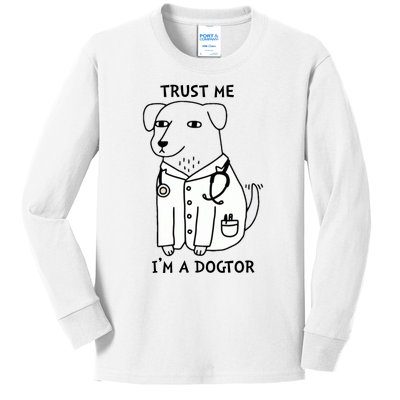 Dogtor Dog Doctor Kids Long Sleeve Shirt