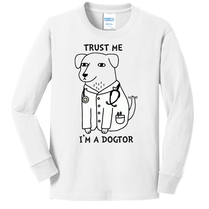 Dogtor Dog Doctor Kids Long Sleeve Shirt