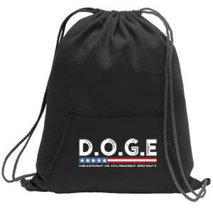 Doge D.O.G.E. Department Of Government Efficiency Sweatshirt Cinch Pack Bag