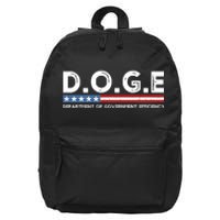 Doge D.O.G.E. Department Of Government Efficiency 16 in Basic Backpack