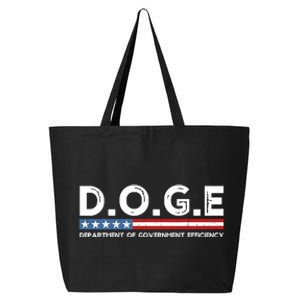 Doge D.O.G.E. Department Of Government Efficiency 25L Jumbo Tote