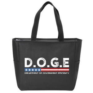 Doge D.O.G.E. Department Of Government Efficiency Zip Tote Bag