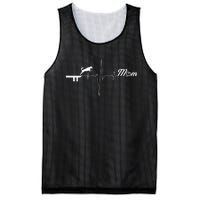 Dock Diving Dog Mom Heartbeat Mesh Reversible Basketball Jersey Tank