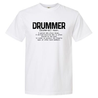 Drummer Definition Drums Drumming Funny Drummer Gift Garment-Dyed Heavyweight T-Shirt