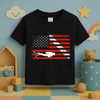 Diver Down Dive Flag Scuba Diving American Flag Toddler T-Shirt