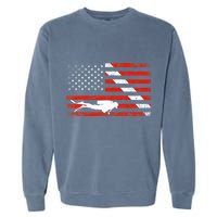 Diver Down Dive Flag Scuba Diving American Flag Garment-Dyed Sweatshirt