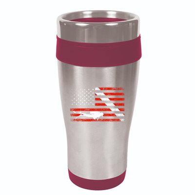 Diver Down Dive Flag Scuba Diving American Flag 16oz Travel Tumbler