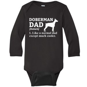 Doberman Dad Doberman Pinscher Dog Baby Long Sleeve Bodysuit