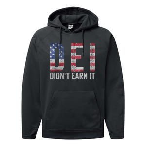 Dei Dei DidnT Earn It Joke Funny Quote Performance Fleece Hoodie