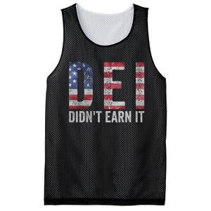 Dei Dei DidnT Earn It Joke Funny Quote Mesh Reversible Basketball Jersey Tank