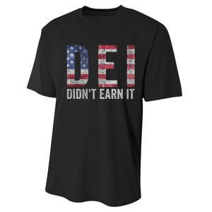 Dei Dei DidnT Earn It Joke Funny Quote Performance Sprint T-Shirt