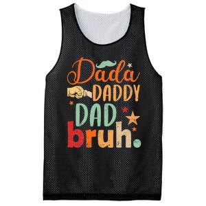 Dada Daddy Dad Bruh Mesh Reversible Basketball Jersey Tank