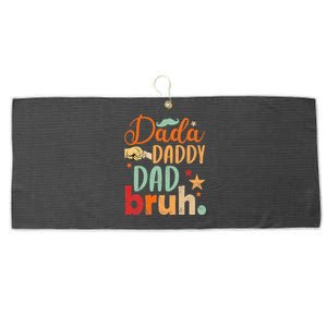 Dada Daddy Dad Bruh Large Microfiber Waffle Golf Towel