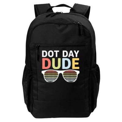 Dot Day Dotted Dude Glasses Daily Commute Backpack