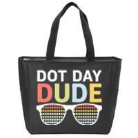 Dot Day Dotted Dude Glasses Zip Tote Bag