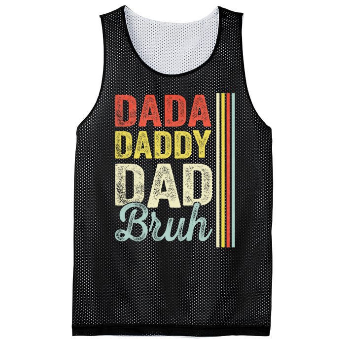 Dada Daddy Dad Bruh Mesh Reversible Basketball Jersey Tank