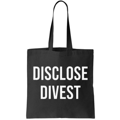 Disclose Divest Tote Bag