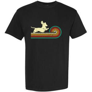 Dachshund dachshund dog silhouette retro gift Garment-Dyed Heavyweight T-Shirt