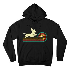 Dachshund dachshund dog silhouette retro gift Hoodie