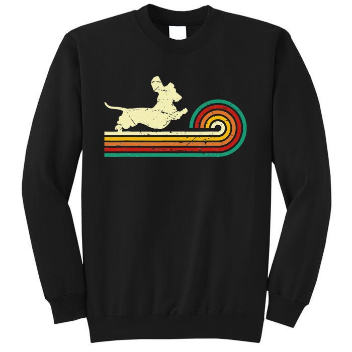 Dachshund dachshund dog silhouette retro gift Sweatshirt