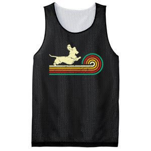 Dachshund dachshund dog silhouette retro gift Mesh Reversible Basketball Jersey Tank