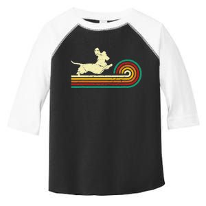 Dachshund dachshund dog silhouette retro gift Toddler Fine Jersey T-Shirt