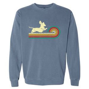 Dachshund dachshund dog silhouette retro gift Garment-Dyed Sweatshirt