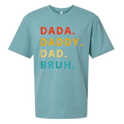 Dada Daddy Dad Bruh Funny Phrase For FatherS Day Sueded Cloud Jersey T-Shirt