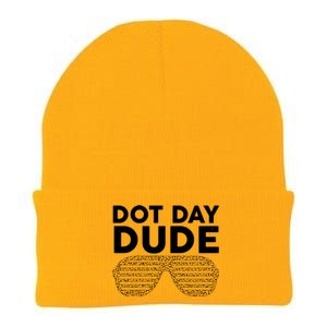 Dot Day Dude Shutter Shades Sunglasses Knit Cap Winter Beanie