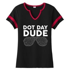 Dot Day Dude Shutter Shades Sunglasses Ladies Halftime Notch Neck Tee