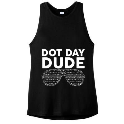 Dot Day Dude Shutter Shades Sunglasses Ladies PosiCharge Tri-Blend Wicking Tank