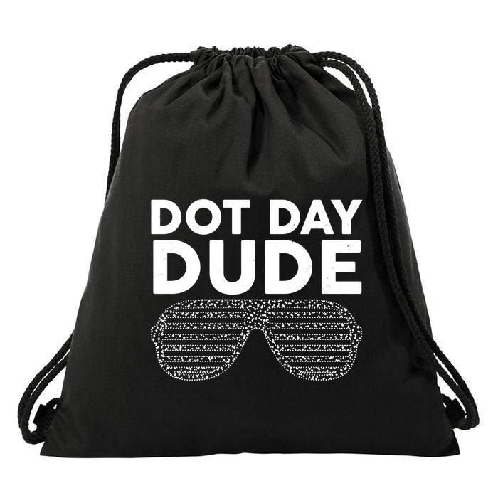 Dot Day Dude Shutter Shades Sunglasses Drawstring Bag