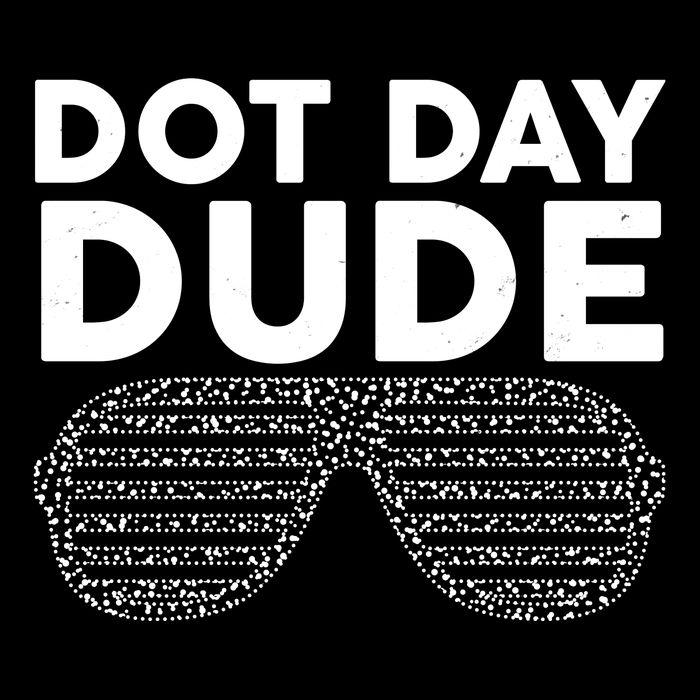 Dot Day Dude Shutter Shades Sunglasses Drawstring Bag