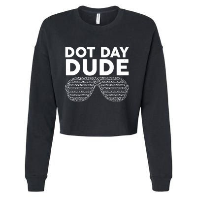Dot Day Dude Shutter Shades Sunglasses Cropped Pullover Crew