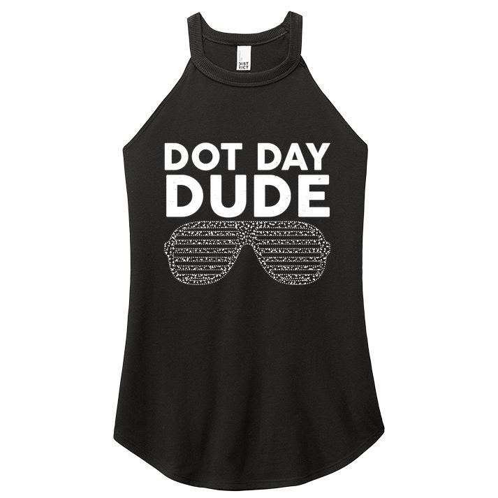Dot Day Dude Shutter Shades Sunglasses Women's Perfect Tri Rocker Tank