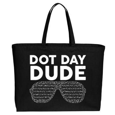 Dot Day Dude Shutter Shades Sunglasses Cotton Canvas Jumbo Tote