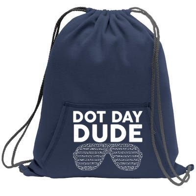 Dot Day Dude Shutter Shades Sunglasses Sweatshirt Cinch Pack Bag