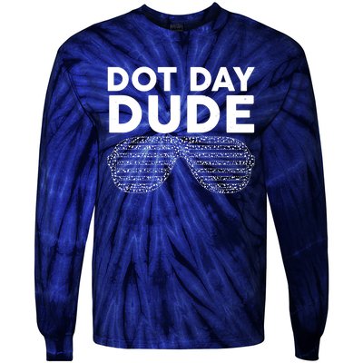 Dot Day Dude Shutter Shades Sunglasses Tie-Dye Long Sleeve Shirt