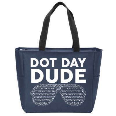 Dot Day Dude Shutter Shades Sunglasses Zip Tote Bag