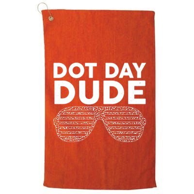 Dot Day Dude Shutter Shades Sunglasses Golf Towel