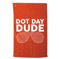 Dot Day Dude Shutter Shades Sunglasses Golf Towel