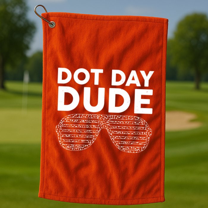 Dot Day Dude Shutter Shades Sunglasses Golf Towel
