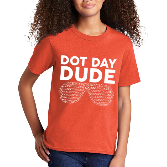 Dot Day Dude Shutter Shades Sunglasses Kids T-Shirt