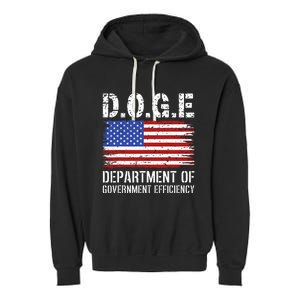 D.O.G.E Doge Department Of Government Efficiency Garment-Dyed Fleece Hoodie