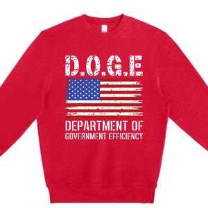 D.O.G.E Doge Department Of Government Efficiency Premium Crewneck Sweatshirt