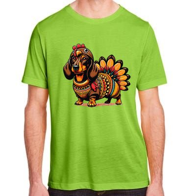 Doxie Dachshund Dog Turkey Adult ChromaSoft Performance T-Shirt